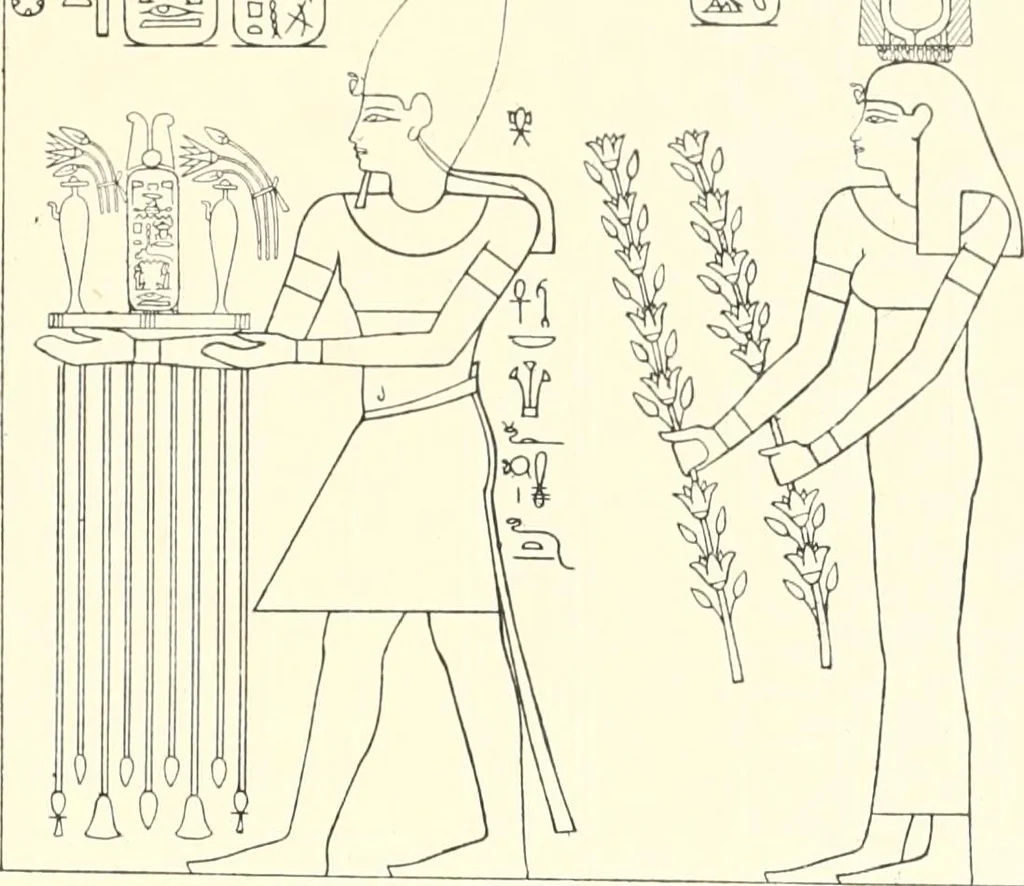 An illustration from Catalogue des monuments et inscriptions de l'Égypte antique / publié sous les auspices de S.A. Abbas II Helmi par la direction générale du Service des antiquités [de l'Égypte] ; par J. de Morgan, U. Bouriant, G. Legrain, G. Jéquier, A. Barsanti, 1894, leaf 80