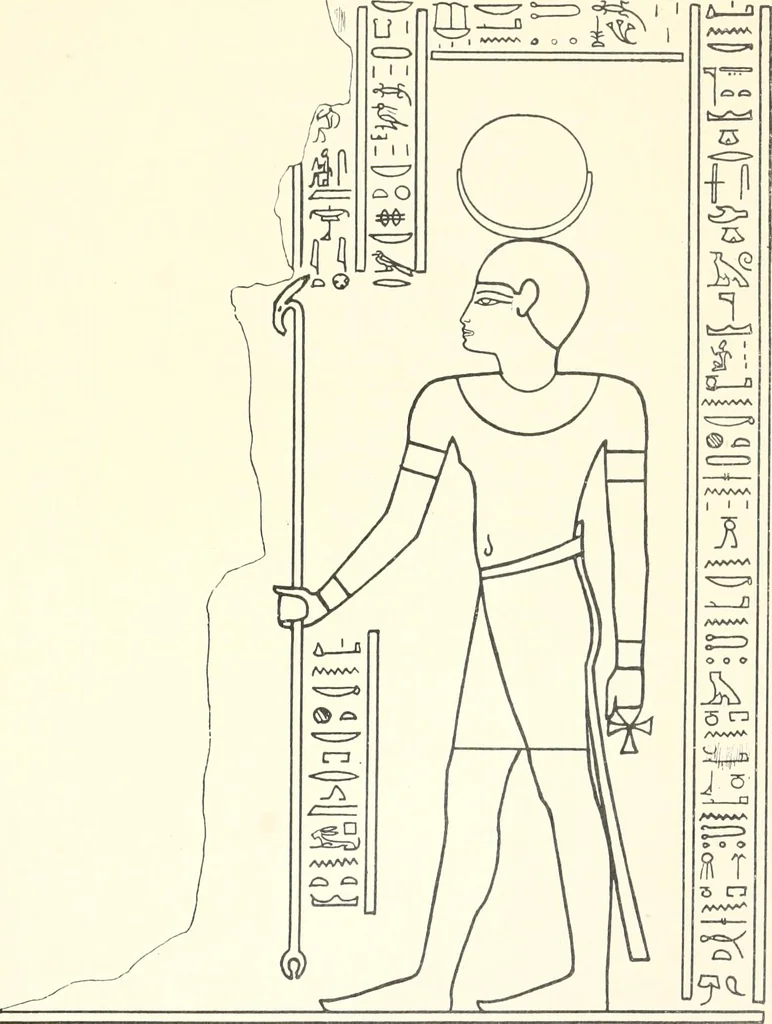 An illustration from Catalogue des monuments et inscriptions de l'Égypte antique / publié sous les auspices de S.A. Abbas II Helmi par la direction générale du Service des antiquités [de l'Égypte] ; par J. de Morgan, U. Bouriant, G. Legrain, G. Jéquier, A. Barsanti, 1894, leaf 84