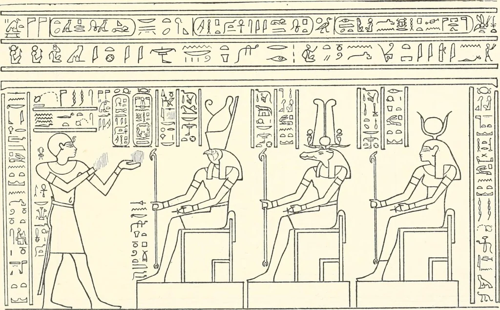 An illustration from Catalogue des monuments et inscriptions de l'Égypte antique / publié sous les auspices de S.A. Abbas II Helmi par la direction générale du Service des antiquités [de l'Égypte] ; par J. de Morgan, U. Bouriant, G. Legrain, G. Jéquier, A. Barsanti, 1894, leaf 89