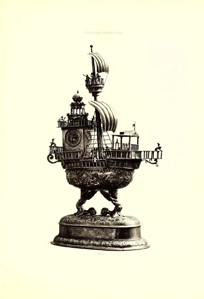 An illustration from Catalogue des objets d'art de Haute Curiosite et d'ameublement : composant l'importante collection de M. CH. Stein, 1886, leaf 141