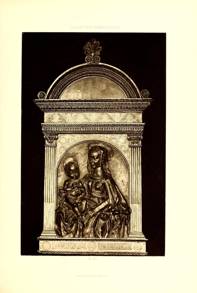 An illustration from Catalogue des objets d'art de l'orient et de l'occident tableaux dessins : composant la collection de feu M. Albert Goupil, 1888, leaf 103