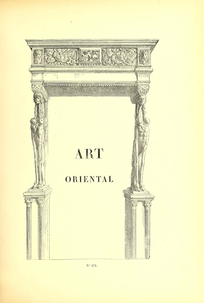 An illustration from Catalogue des objets d'art de l'orient et de l'occident tableaux dessins : composant la collection de feu M. Albert Goupil, 1888, leaf 23