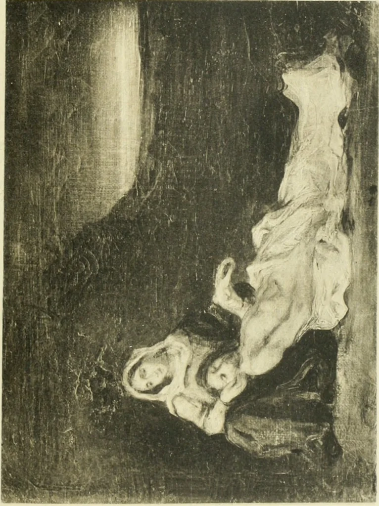 An illustration from Catalogue des tableaux modernes ... sculptures ... tableaux anciens ... tapis-series ... de Ferrare (Italie) 16e siècle ... provenant de la collection de feu Madame A.C... d'A... dont la vente aux enchères ... 14 mai 1920, 1920, leaf 16