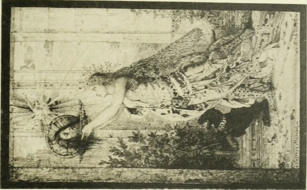 An illustration from Catalogue des tableaux modernes ... sculptures ... tableaux anciens ... tapis-series ... de Ferrare (Italie) 16e siècle ... provenant de la collection de feu Madame A.C... d'A... dont la vente aux enchères ... 14 mai 1920, 1920, leaf 54