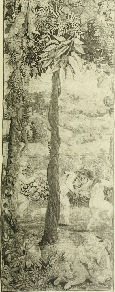 An illustration from Catalogue des tableaux modernes ... sculptures ... tableaux anciens ... tapis-series ... de Ferrare (Italie) 16e siècle ... provenant de la collection de feu Madame A.C... d'A... dont la vente aux enchères ... 14 mai 1920, 1920, leaf 86