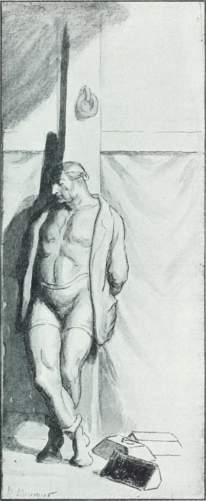 An illustration from Catalogue des tableaux modernes, aquarelles, pastels, dessins, sculptures, objets d'art, composant la collection de m. Arsène Alexandre et dont la vente aura lieu à Paris, Galerie Georges Petit ... les ... 18 et ... 19 mai 1903 .., 1903, leaf 100