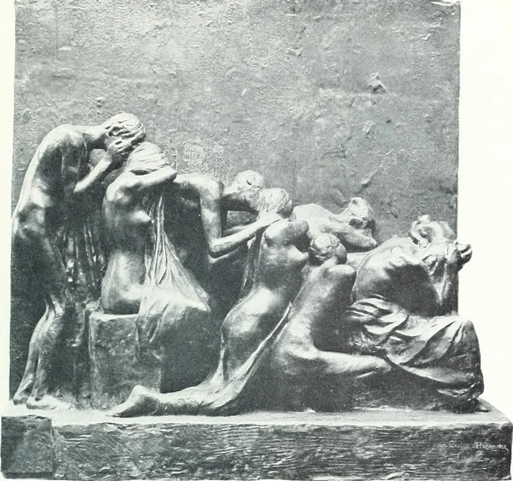 An illustration from Catalogue des tableaux modernes, aquarelles, pastels, dessins, sculptures, objets d'art, composant la collection de m. Arsène Alexandre et dont la vente aura lieu à Paris, Galerie Georges Petit ... les ... 18 et ... 19 mai 1903 .., 1903, leaf 118