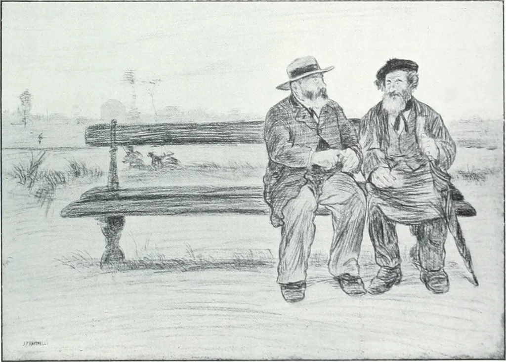 An illustration from Catalogue des tableaux modernes, aquarelles, pastels, dessins, sculptures, objets d'art, composant la collection de m. Arsène Alexandre et dont la vente aura lieu à Paris, Galerie Georges Petit ... les ... 18 et ... 19 mai 1903 .., 1903, leaf 118