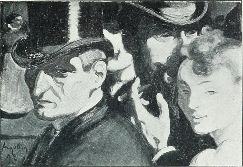 An illustration from Catalogue des tableaux modernes, aquarelles, pastels, dessins, sculptures, objets d'art, composant la collection de m. Arsène Alexandre et dont la vente aura lieu à Paris, Galerie Georges Petit ... les ... 18 et ... 19 mai 1903 .., 1903, leaf 14