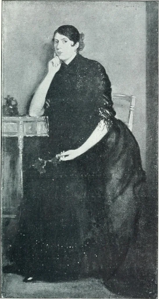 An illustration from Catalogue des tableaux modernes, aquarelles, pastels, dessins, sculptures, objets d'art, composant la collection de m. Arsène Alexandre et dont la vente aura lieu à Paris, Galerie Georges Petit ... les ... 18 et ... 19 mai 1903 .., 1903, leaf 22