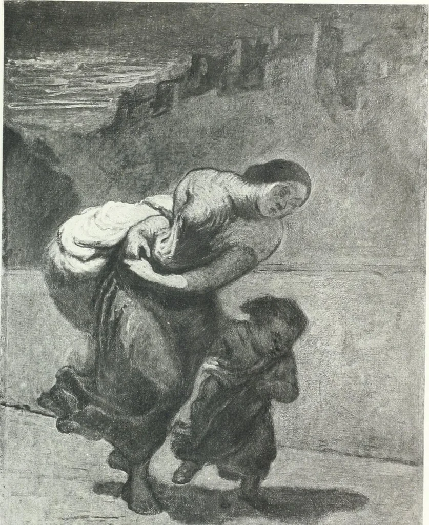 An illustration from Catalogue des tableaux modernes, aquarelles, pastels, dessins, sculptures, objets d'art, composant la collection de m. Arsène Alexandre et dont la vente aura lieu à Paris, Galerie Georges Petit ... les ... 18 et ... 19 mai 1903 .., 1903, leaf 26