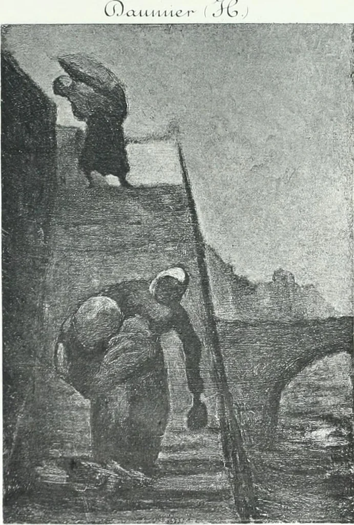An illustration from Catalogue des tableaux modernes, aquarelles, pastels, dessins, sculptures, objets d'art, composant la collection de m. Arsène Alexandre et dont la vente aura lieu à Paris, Galerie Georges Petit ... les ... 18 et ... 19 mai 1903 .., 1903, leaf 28