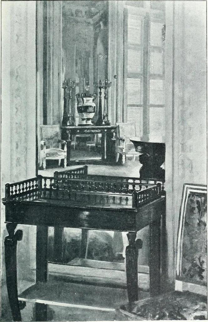 An illustration from Catalogue des tableaux modernes, aquarelles, pastels, dessins, sculptures, objets d'art, composant la collection de m. Arsène Alexandre et dont la vente aura lieu à Paris, Galerie Georges Petit ... les ... 18 et ... 19 mai 1903 .., 1903, leaf 52