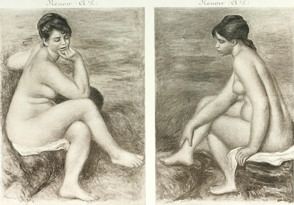 An illustration from Catalogue des tableaux modernes, aquarelles, pastels, dessins, sculptures, objets d'art, composant la collection de m. Arsène Alexandre et dont la vente aura lieu à Paris, Galerie Georges Petit ... les ... 18 et ... 19 mai 1903 .., 1903, leaf 54