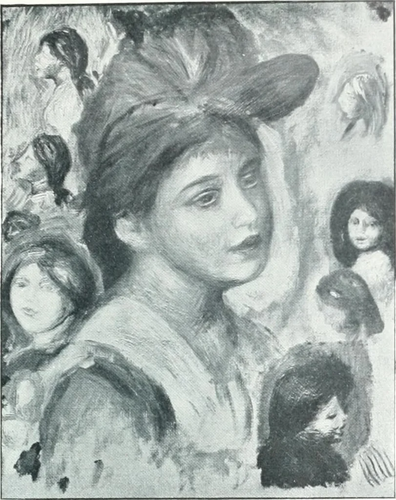 An illustration from Catalogue des tableaux modernes, aquarelles, pastels, dessins, sculptures, objets d'art, composant la collection de m. Arsène Alexandre et dont la vente aura lieu à Paris, Galerie Georges Petit ... les ... 18 et ... 19 mai 1903 .., 1903, leaf 66