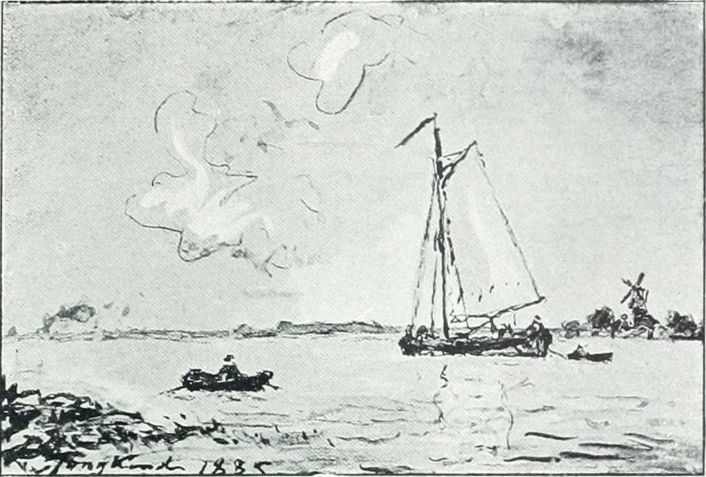 An illustration from Catalogue des tableaux modernes, aquarelles, pastels, dessins, sculptures, objets d'art, composant la collection de m. Arsène Alexandre et dont la vente aura lieu à Paris, Galerie Georges Petit ... les ... 18 et ... 19 mai 1903 .., 1903, leaf 82