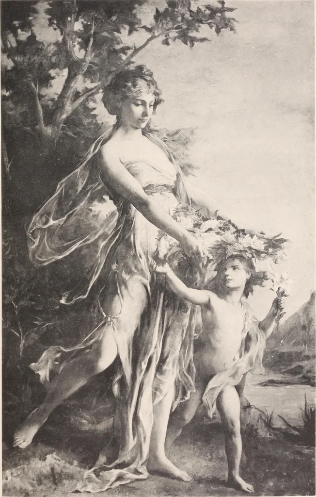 An illustration from Catalogue des tableaux anciens et modernes : par Juan de Arellano, Goya, Van Goyen ... : dessins anciens et aquarelles modernes ... : le tout dépendant de l'imporante collection de M. D.-- de G.--, 1896, leaf 102