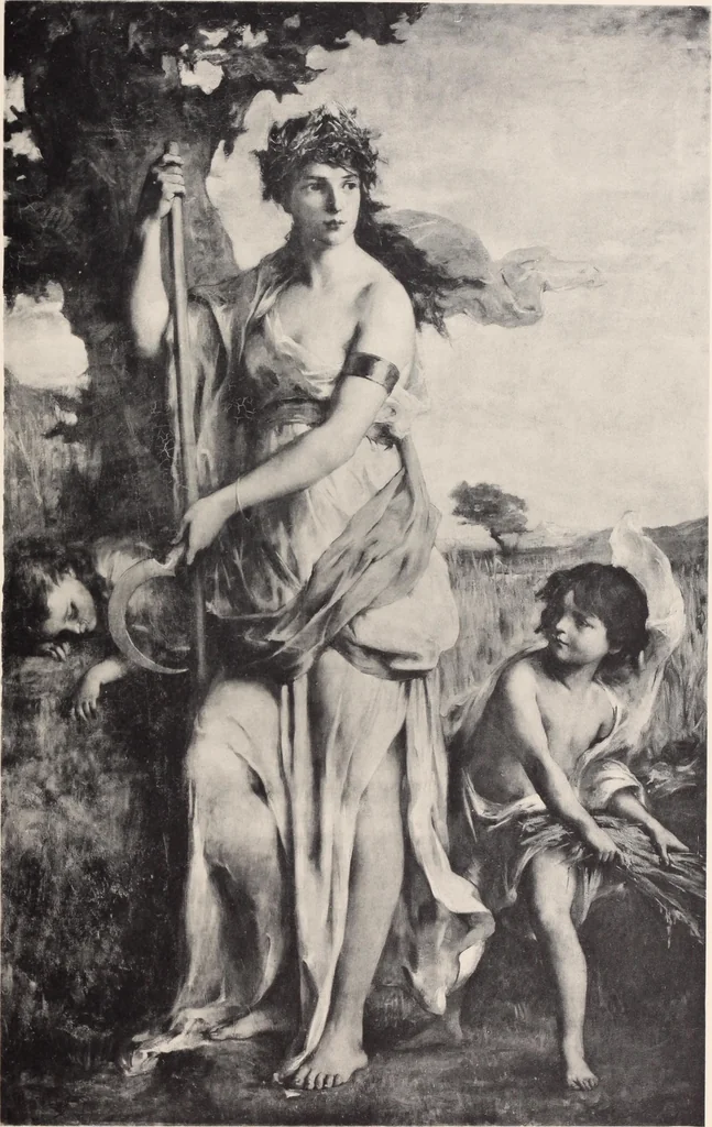 An illustration from Catalogue des tableaux anciens et modernes : par Juan de Arellano, Goya, Van Goyen ... : dessins anciens et aquarelles modernes ... : le tout dépendant de l'imporante collection de M. D.-- de G.--, 1896, leaf 104
