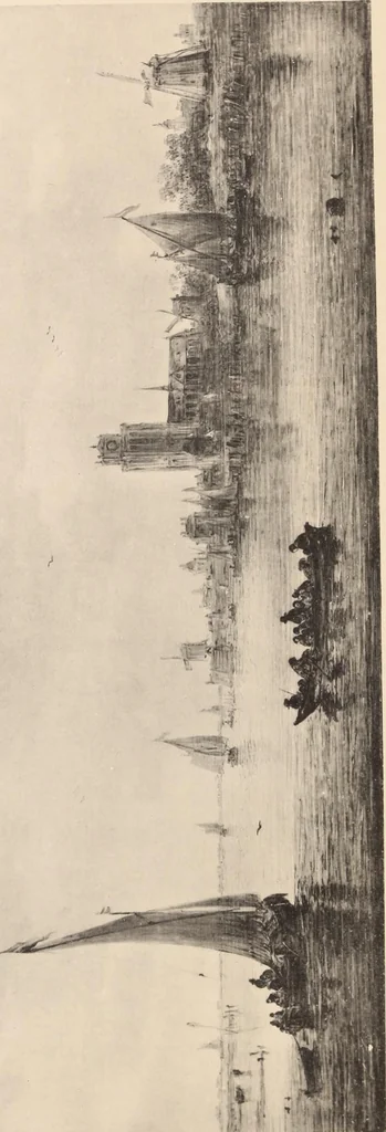 An illustration from Catalogue des tableaux anciens et modernes : par Juan de Arellano, Goya, Van Goyen ... : dessins anciens et aquarelles modernes ... : le tout dépendant de l'imporante collection de M. D.-- de G.--, 1896, leaf 13