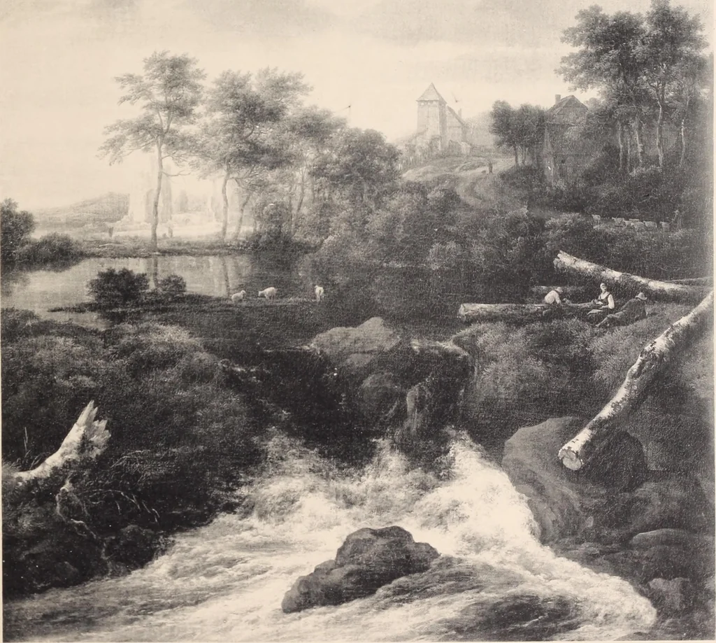 An illustration from Catalogue des tableaux anciens et modernes : par Juan de Arellano, Goya, Van Goyen ... : dessins anciens et aquarelles modernes ... : le tout dépendant de l'imporante collection de M. D.-- de G.--, 1896, leaf 16