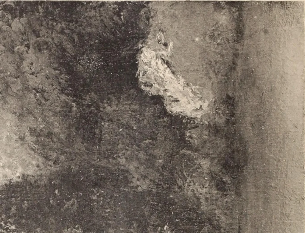 An illustration from Catalogue des tableaux anciens et modernes : par Juan de Arellano, Goya, Van Goyen ... : dessins anciens et aquarelles modernes ... : le tout dépendant de l'imporante collection de M. D.-- de G.--, 1896, leaf 47