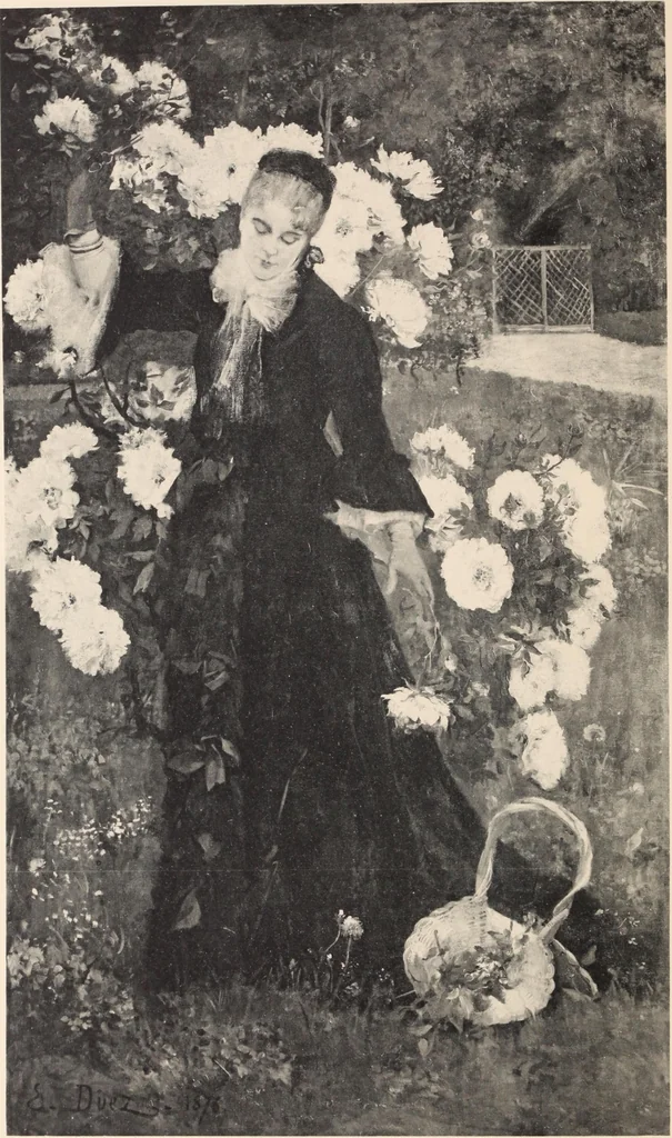 An illustration from Catalogue des tableaux anciens et modernes : par Juan de Arellano, Goya, Van Goyen ... : dessins anciens et aquarelles modernes ... : le tout dépendant de l'imporante collection de M. D.-- de G.--, 1896, leaf 65
