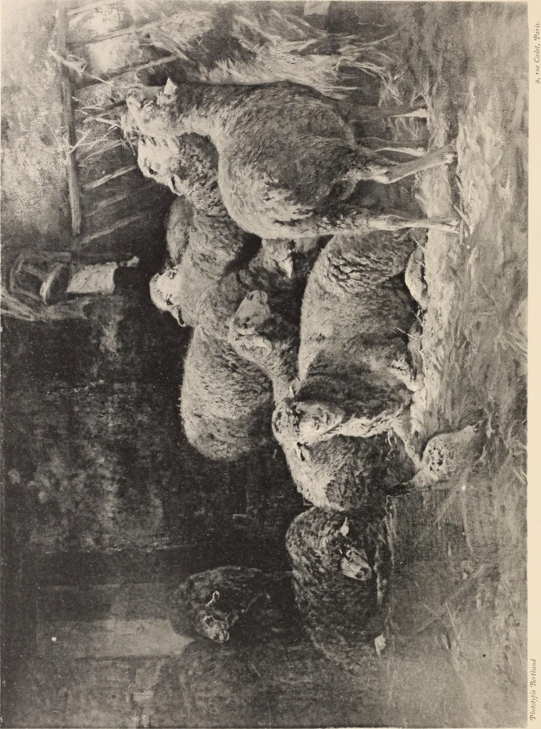An illustration from Catalogue des tableaux anciens et modernes : par Juan de Arellano, Goya, Van Goyen ... : dessins anciens et aquarelles modernes ... : le tout dépendant de l'imporante collection de M. D.-- de G.--, 1896, leaf 87