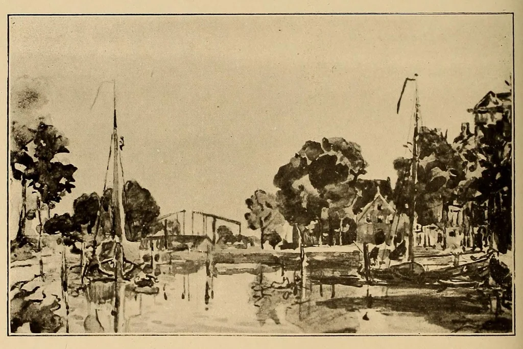 An illustration from Catalogue des tableaux modernes : aquarelles, pastels, dessins par Barye ... [et al.] : composant la collection de M. Hazard (première partie), 1919, leaf 292