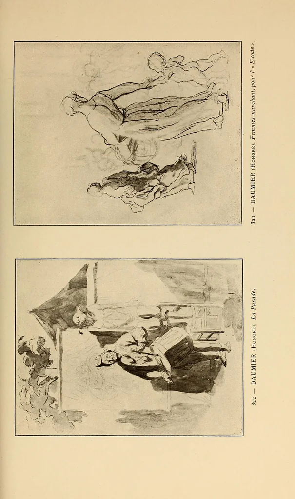 An illustration from Catalogue des tableaux modernes : aquarelles, pastels, dessins par Barye ... [et al.] : composant la collection de M. Hazard (première partie), 1919, leaf 313
