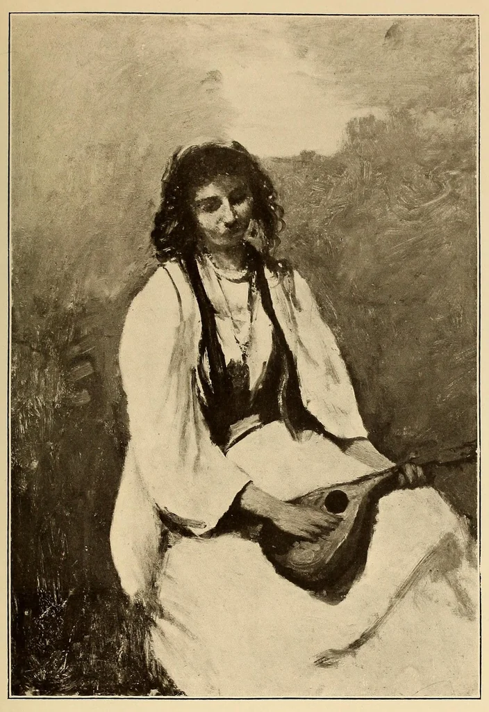 An illustration from Catalogue des tableaux modernes : aquarelles, pastels, dessins par Barye ... [et al.] : composant la collection de M. Hazard (première partie), 1919, leaf 61