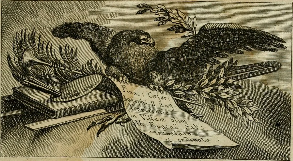 An illustration from Catalogue des tableaux de la Galerie impériale et royale de Vienne, 1784, leaf 10