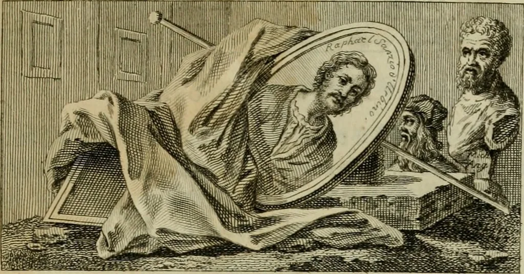 An illustration from Catalogue des tableaux de la Galerie impériale et royale de Vienne, 1784, leaf 40