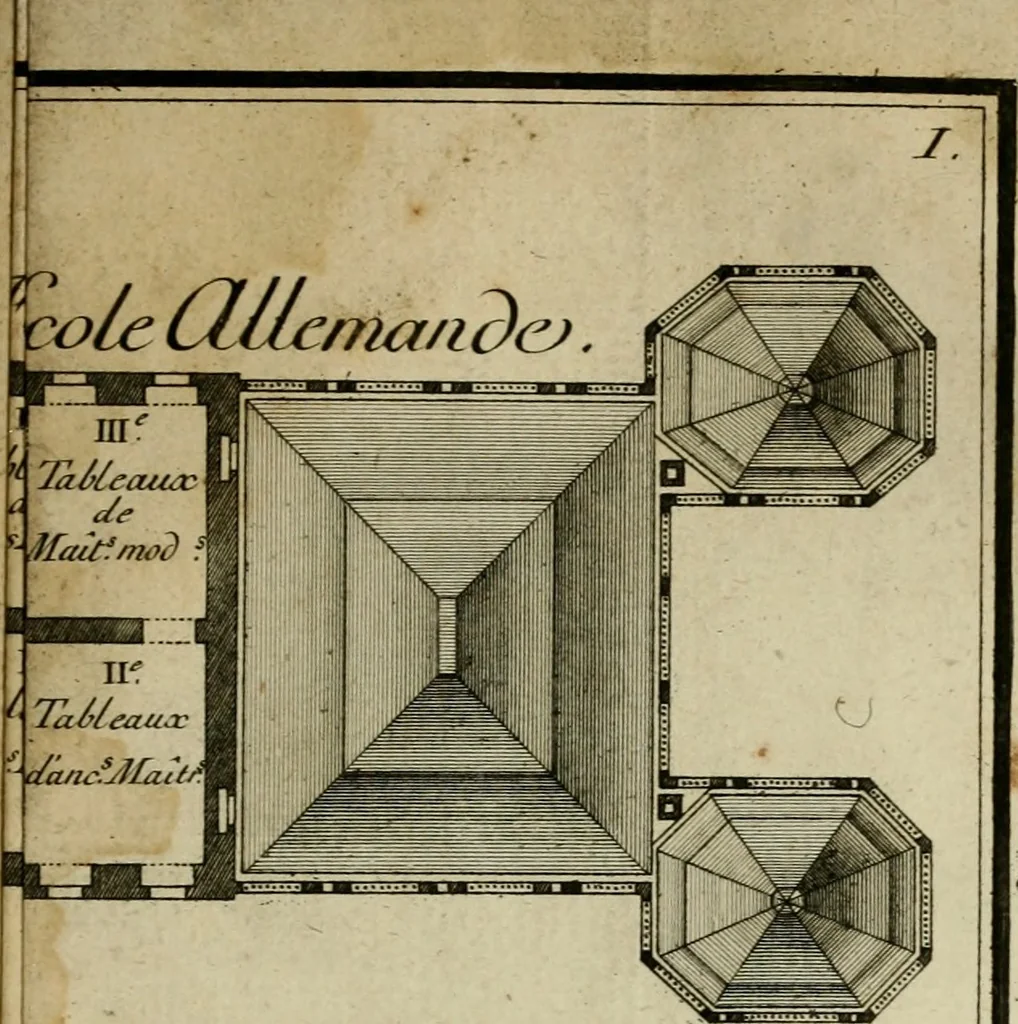 An illustration from Catalogue des tableaux de la Galerie impériale et royale de Vienne, 1784, leaf 424