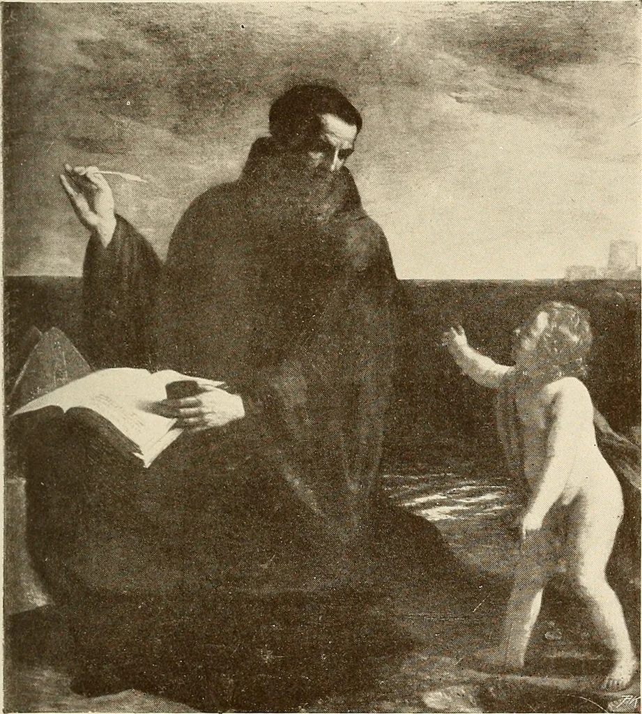 An illustration from Catalogue des tableaux du Musée du Prado, 1913, leaf 104