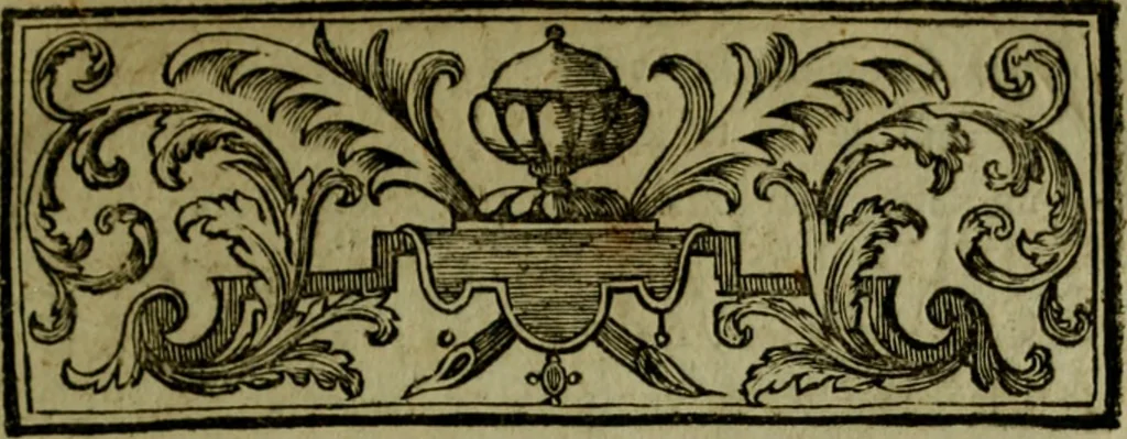 An illustration from Catalogue des tableaux qui composent le cabinet de M. le comte de Merle, 1784, leaf 22