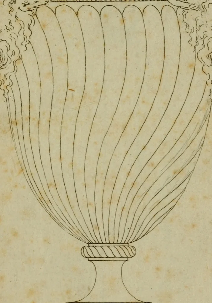 An illustration from Catalogue des vases, colonnes, tables de marbres rares, figures de bronze ... & autres effets importants qui composent le cabinet de feu M. le duc d'Aumont, 1782, leaf 170