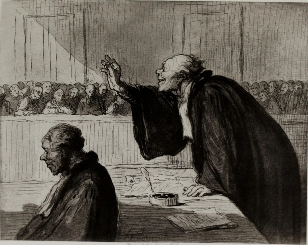 An illustration from Catalogue de tableaux modernes de premier ordre, pastels, aquarelles, dessins : œuvres importantes de: Besnard, Bonvin, Carriere, Cazin, Corot, Daubigny, Daumier, Degas, Diaz, Forain, Harpignies, Lebourg, Meissonier, Millet, Monet, Puvis de Chavannes, Théodore Rousseau, Renoir, Sisley, etc.; sculptures par Barye, Carriés, Dalou, Gémito, Rodin, 1897, leaf 224
