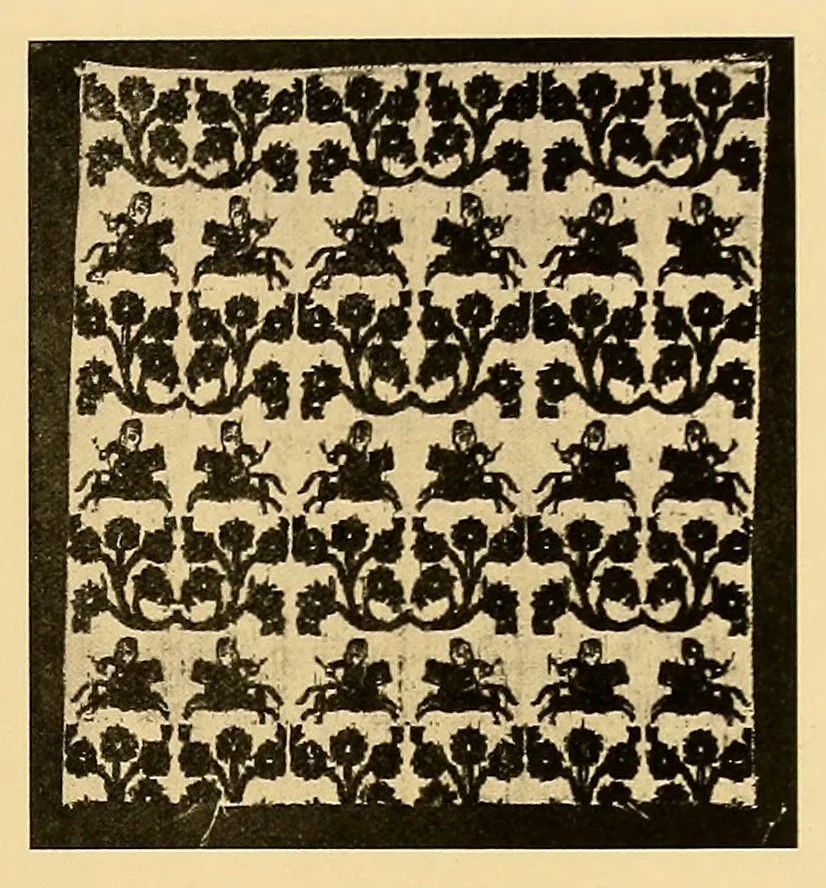An illustration from Catalogue d'étoffes anciennes et modernes décrites, 1927, leaf 295