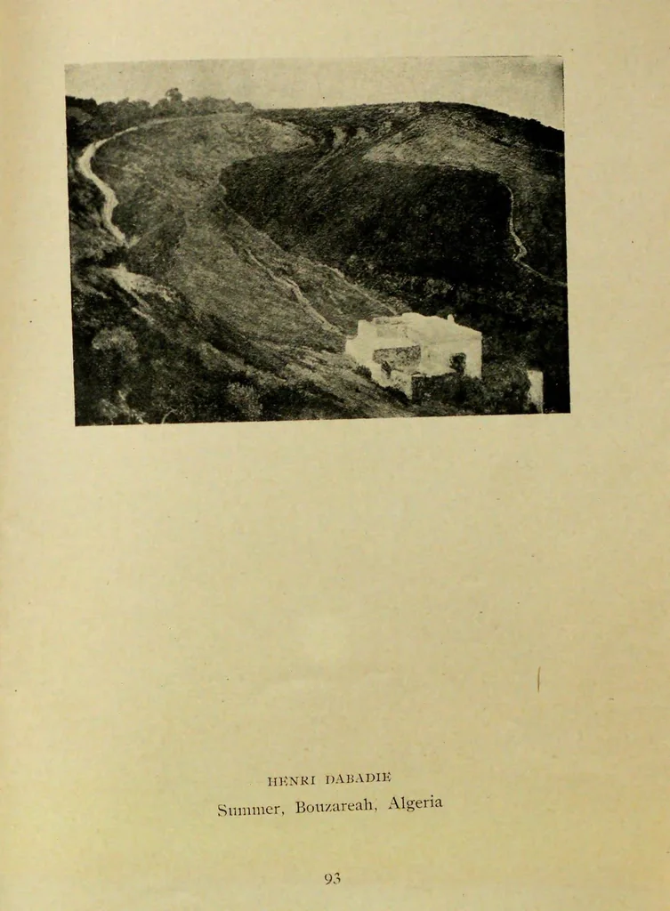 An illustration from Catalogue of an exhibition of paintings and sculpture from the Luxembourg Museum, Paris, of objects of decorative art from Mobilier National, the Gobelins and the Sèvres manufactories, of paintings, sculpture, and prints by contributing French and Belgian artists : forming the art collection exhibited by the French government at the Panama-Pacific Exposition, 1915, 1918, leaf 98