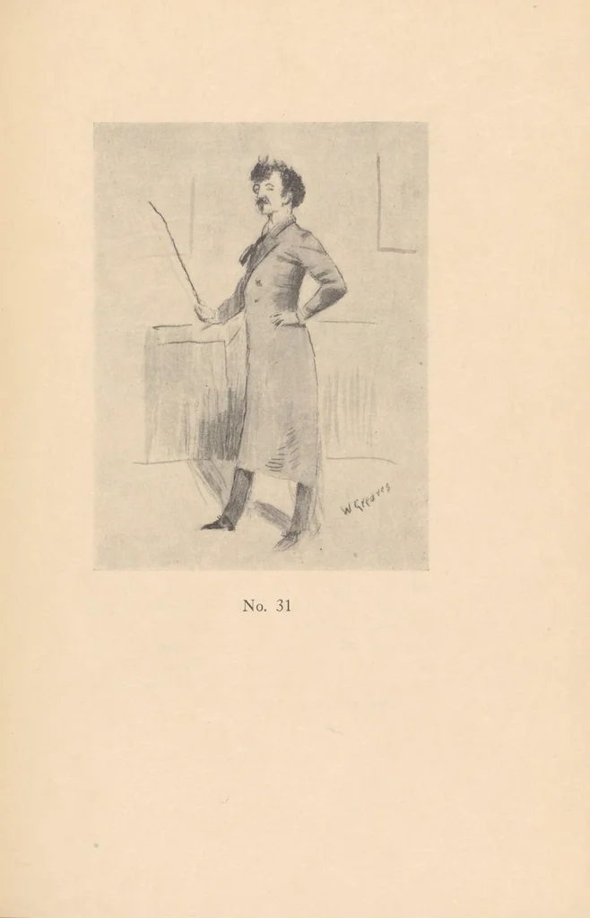 An illustration from Catalogue of an exhibition of portraitures of James McNeill Whistler : the Memorial Art Gallery, Rochester, New York, April ninth to April twenty-seventh, nineteen hundred fifteen, 1915, leaf 41