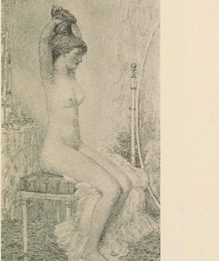 An illustration from Catalogue of the exhibition of paintings by Ten American painters, April 11 to May 3, 1908, 1908, leaf 33