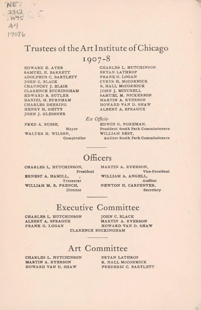 An illustration from Catalogue of an exhibition of the etchings and lithographs of James McNeill Whistler, 1907, leaf 5