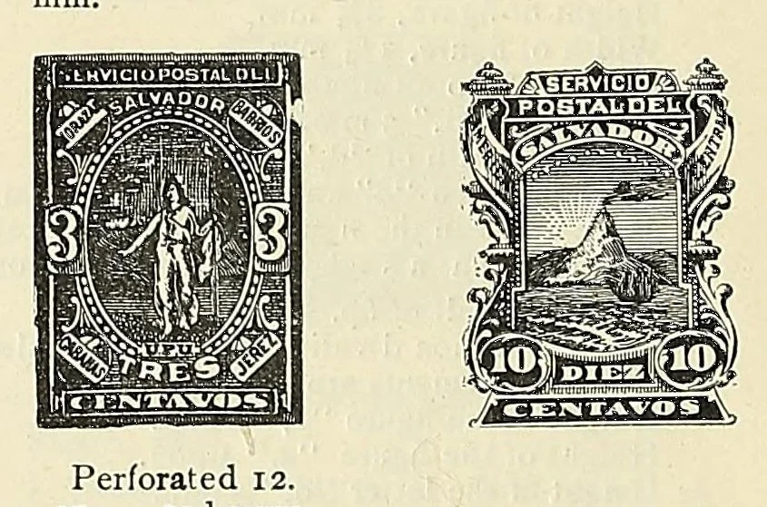 An illustration from A catalogue for advanced collectors of postage stamps, stamped envelopes and wrappers;, 1890, leaf 16