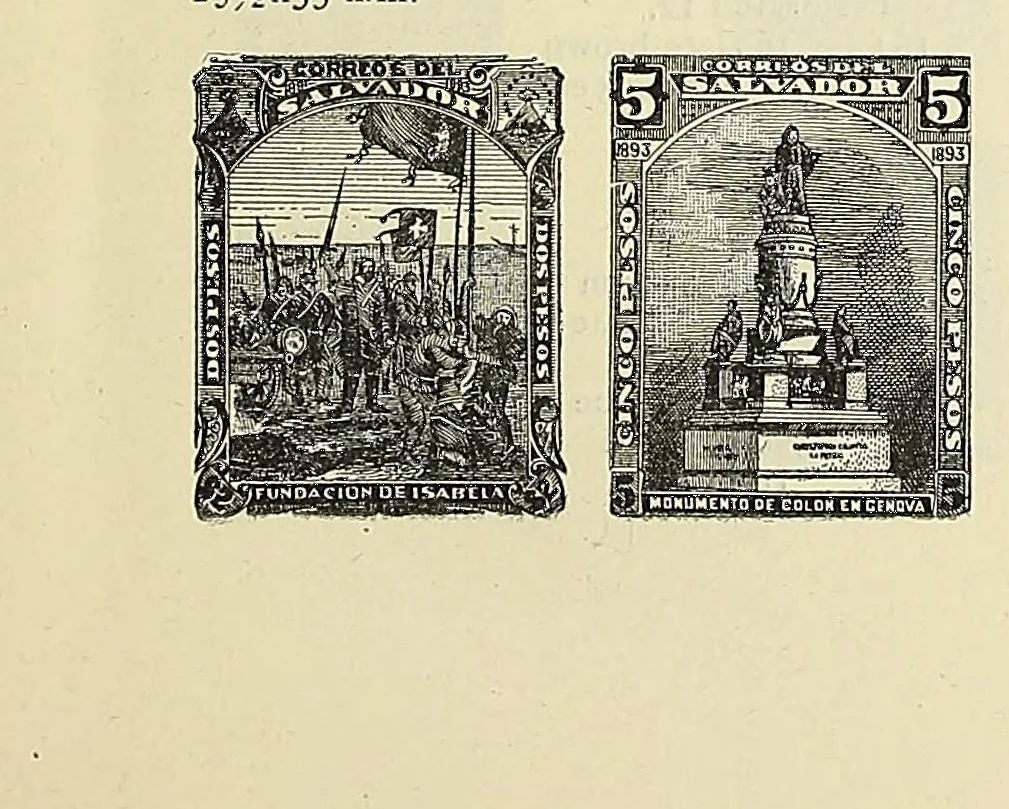 An illustration from A catalogue for advanced collectors of postage stamps, stamped envelopes and wrappers;, 1890, leaf 19