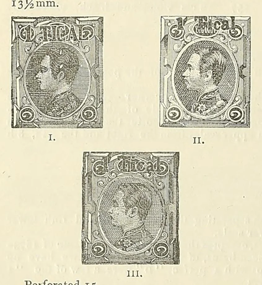 An illustration from A catalogue for advanced collectors of postage stamps, stamped envelopes and wrappers;, 1890, leaf 56