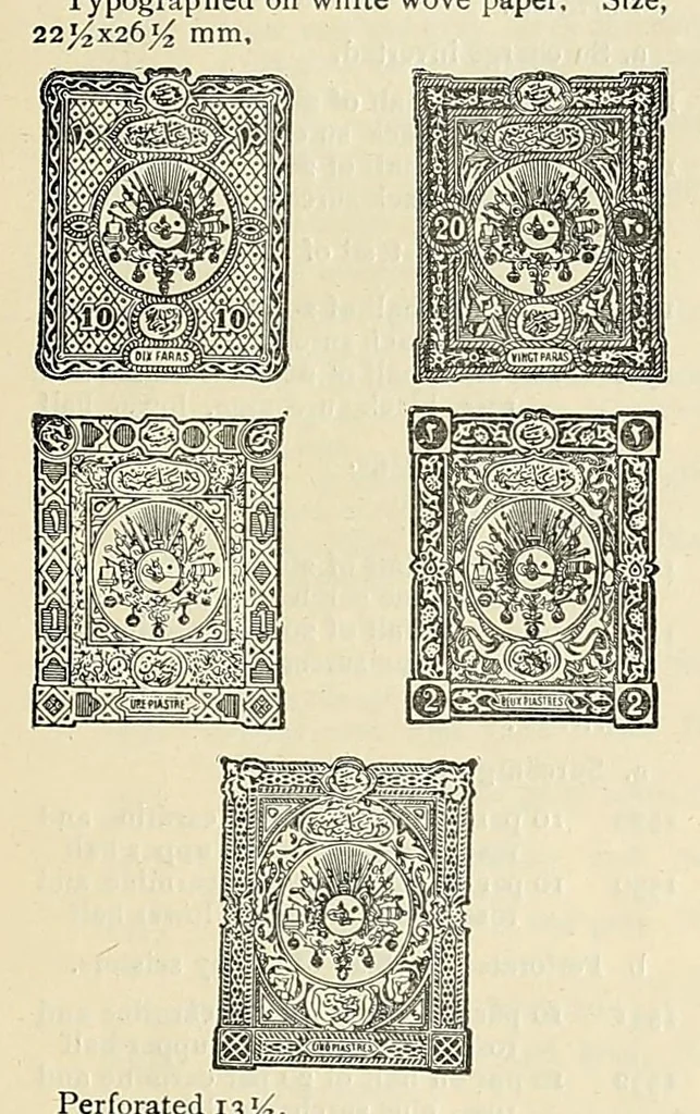 An illustration from A catalogue for advanced collectors of postage stamps, stamped envelopes and wrappers;, 1890, leaf 111