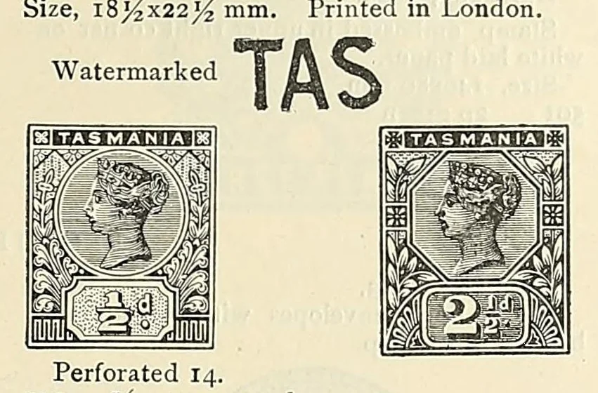 An illustration from A catalogue for advanced collectors of postage stamps, stamped envelopes and wrappers;, 1890, leaf 81