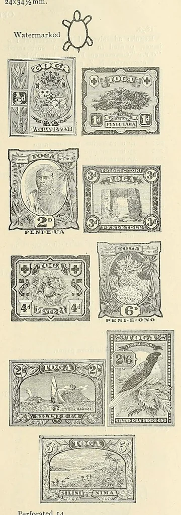 An illustration from A catalogue for advanced collectors of postage stamps, stamped envelopes and wrappers;, 1890, leaf 89
