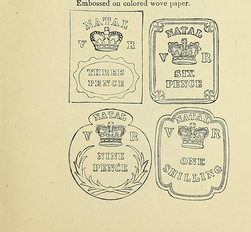 An illustration from A catalogue for advanced collectors of postage stamps, stamped envelopes and wrappers;, 1890, leaf 11