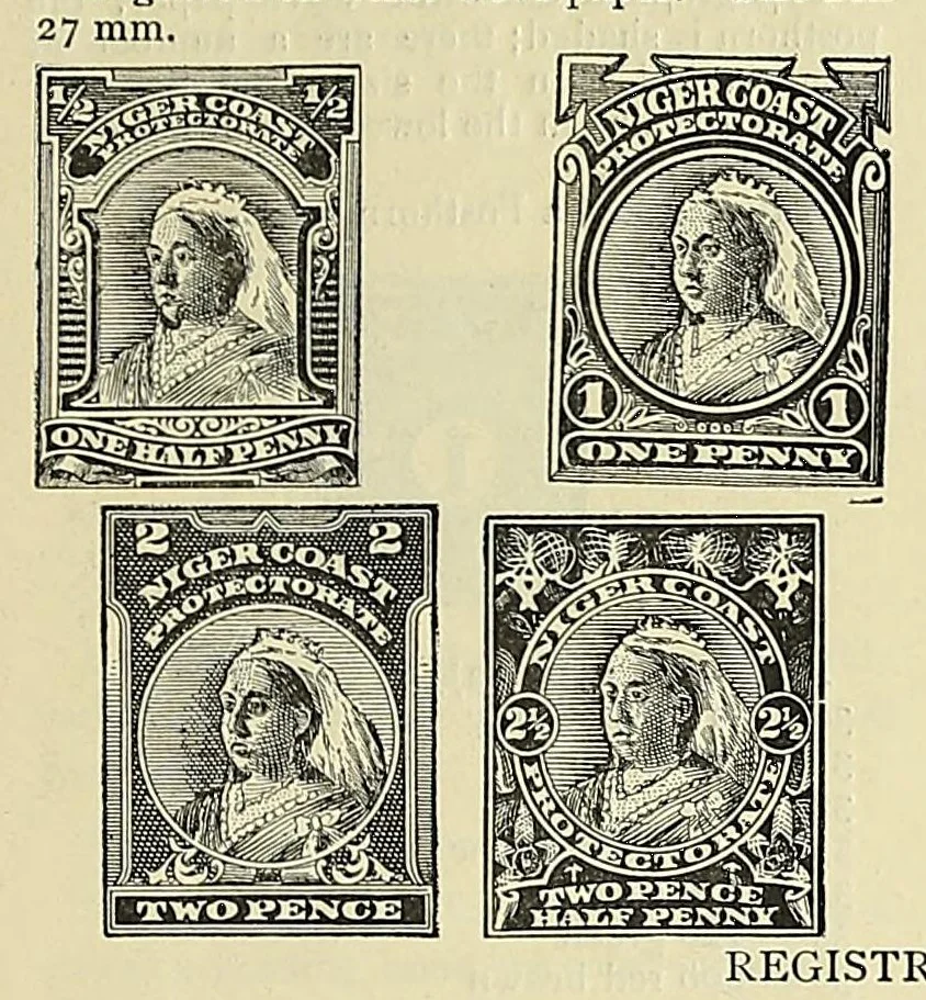 An illustration from A catalogue for advanced collectors of postage stamps, stamped envelopes and wrappers;, 1890, leaf 61